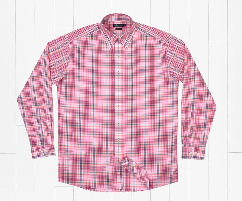 Shores Windowpane Performance Dress Shirt