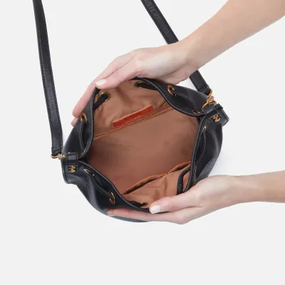 Pier Bucket Crossbody - Pebbled Leather
