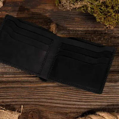 Handmade Leather Bifold Wallet For Men