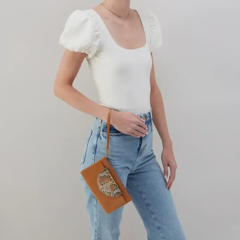 Zenith Wristlet - Mixed Leathers