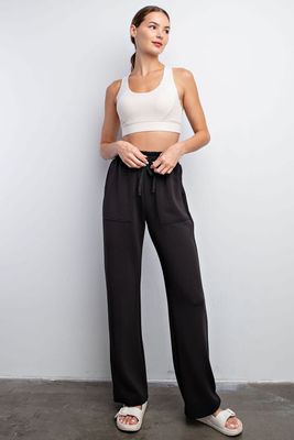 Straight Lounge Pants W Pockets