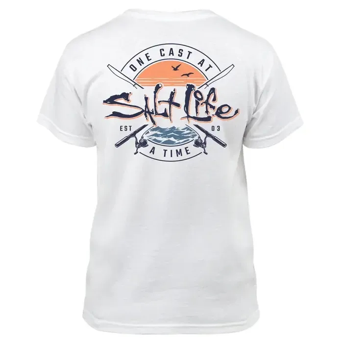 One Cast At A Time Youth Short Sleeve Tee