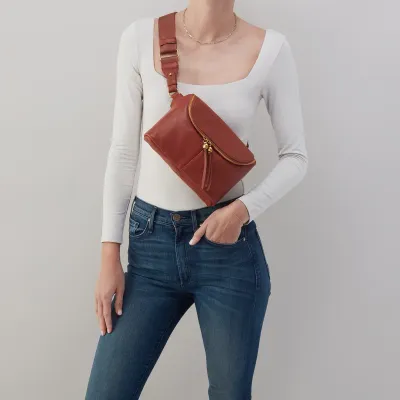 Fern Large Belt Bag - In Pebbled Leather