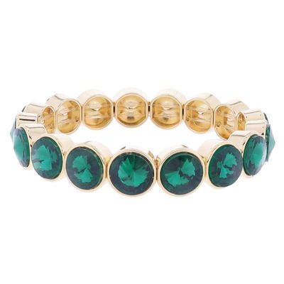 Crystal Bezel Stretch Bracelet