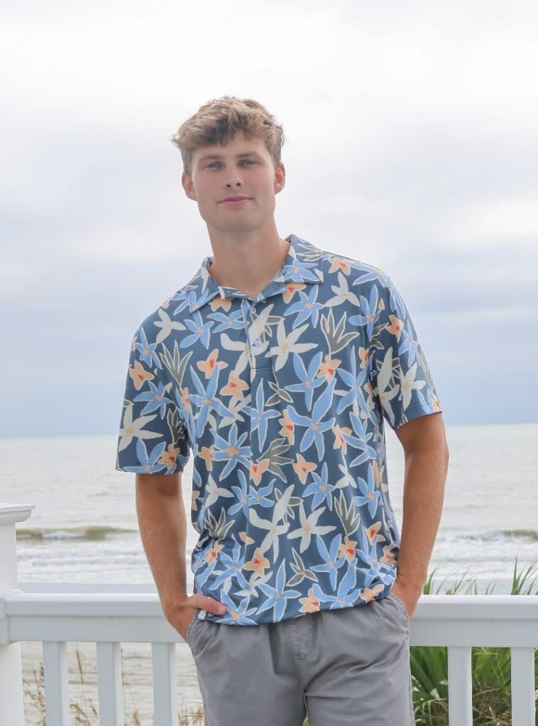 Tropical Patterned Polo