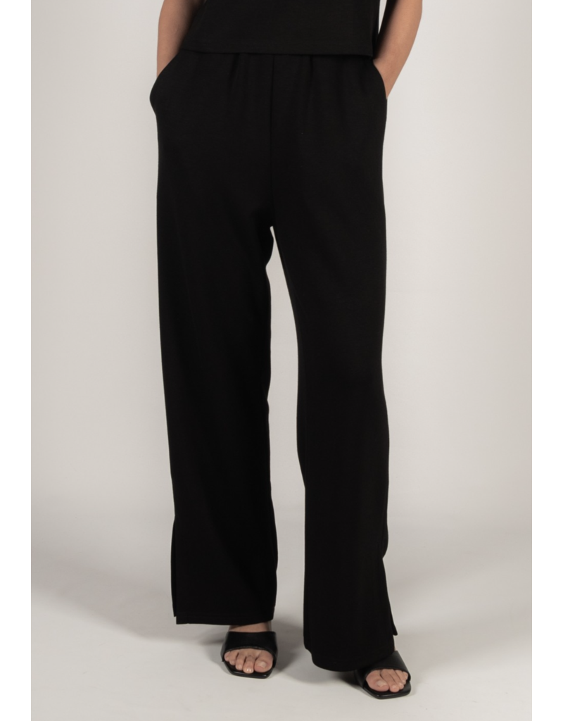 Butter Modal Wide Leg Pants W/ Split Bottom