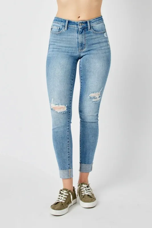 PLUS Cuff Skinny Jean