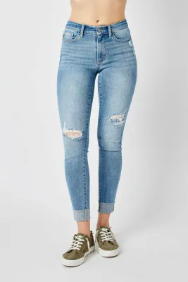 PLUS Cuff Skinny Jean