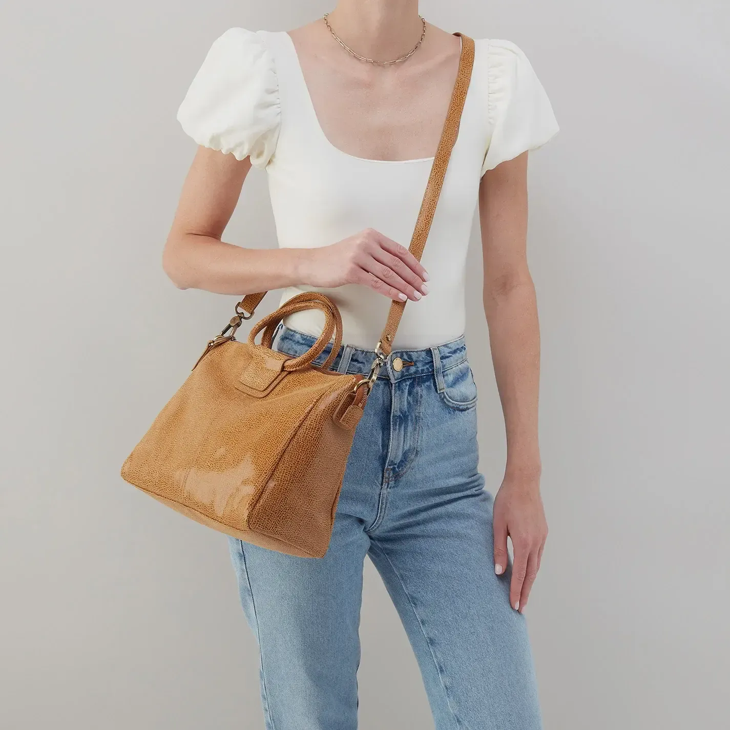 SHEILA MEDIUM-Satchel - Printed Leather