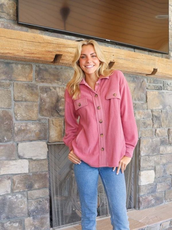 Simply Southern Women&#39;s Fleece Shacket