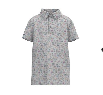 Youth Level Up Printed Polo