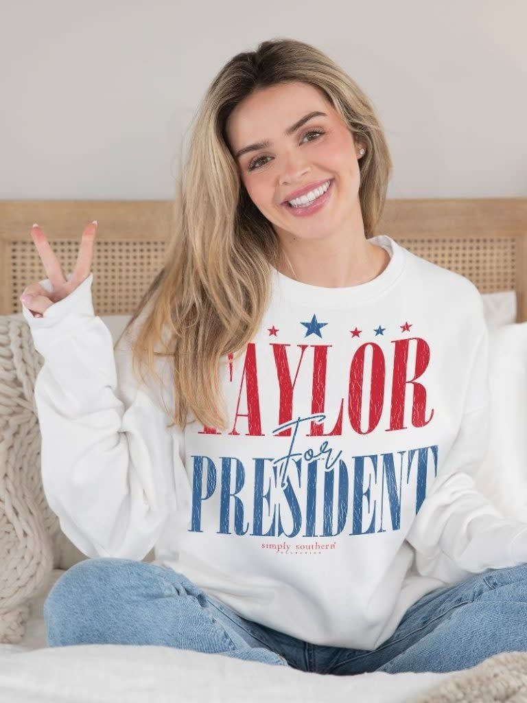 Taylor For President Crewneck Sweatshirt