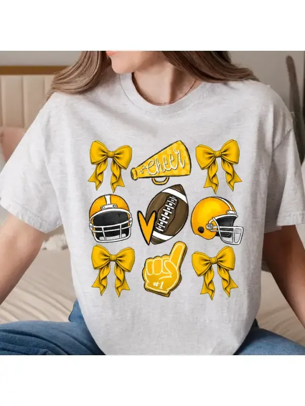 Yellow Cheer Bows Everyday Tee