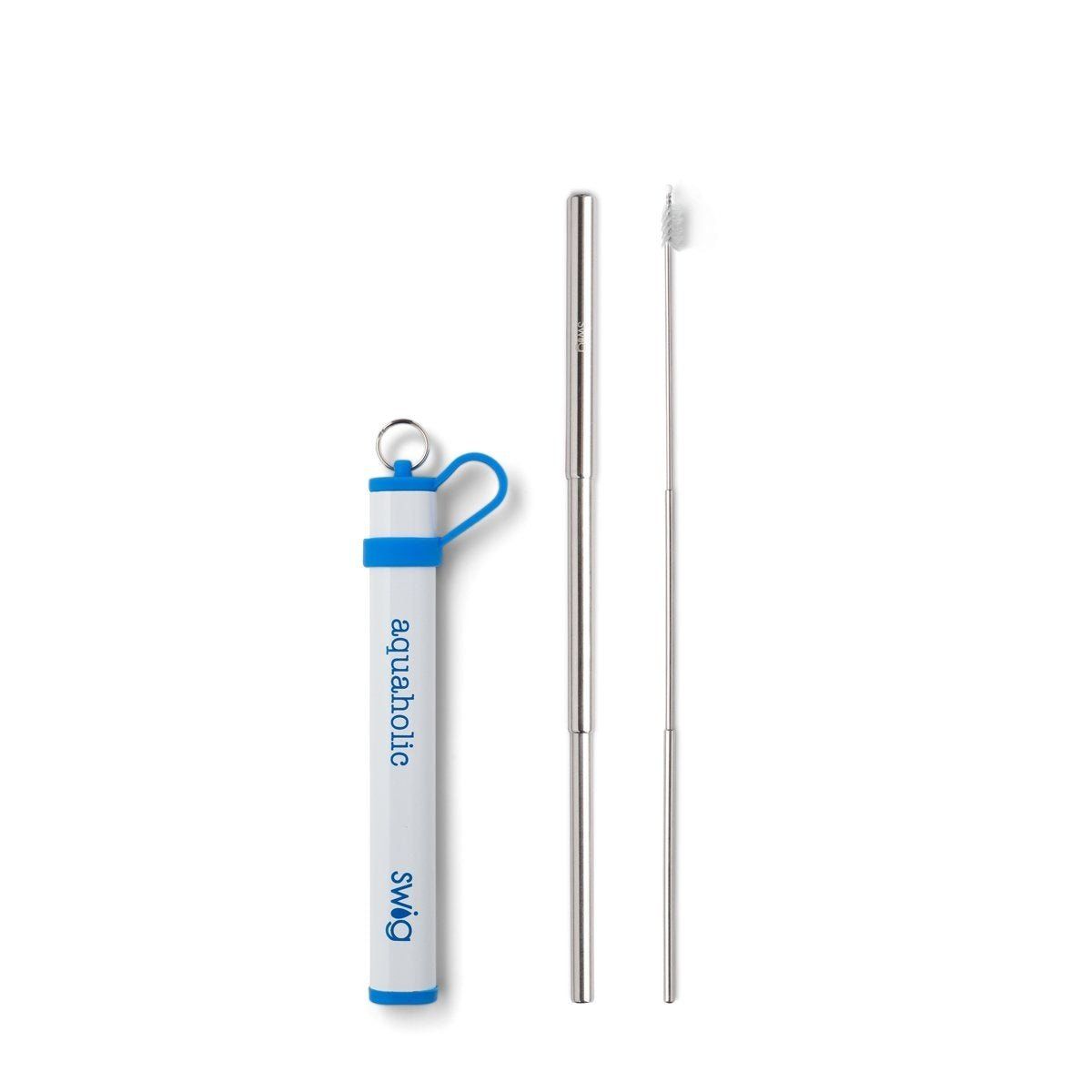 Royal Telescopic Stainless Steel Straw Set - aquaholic