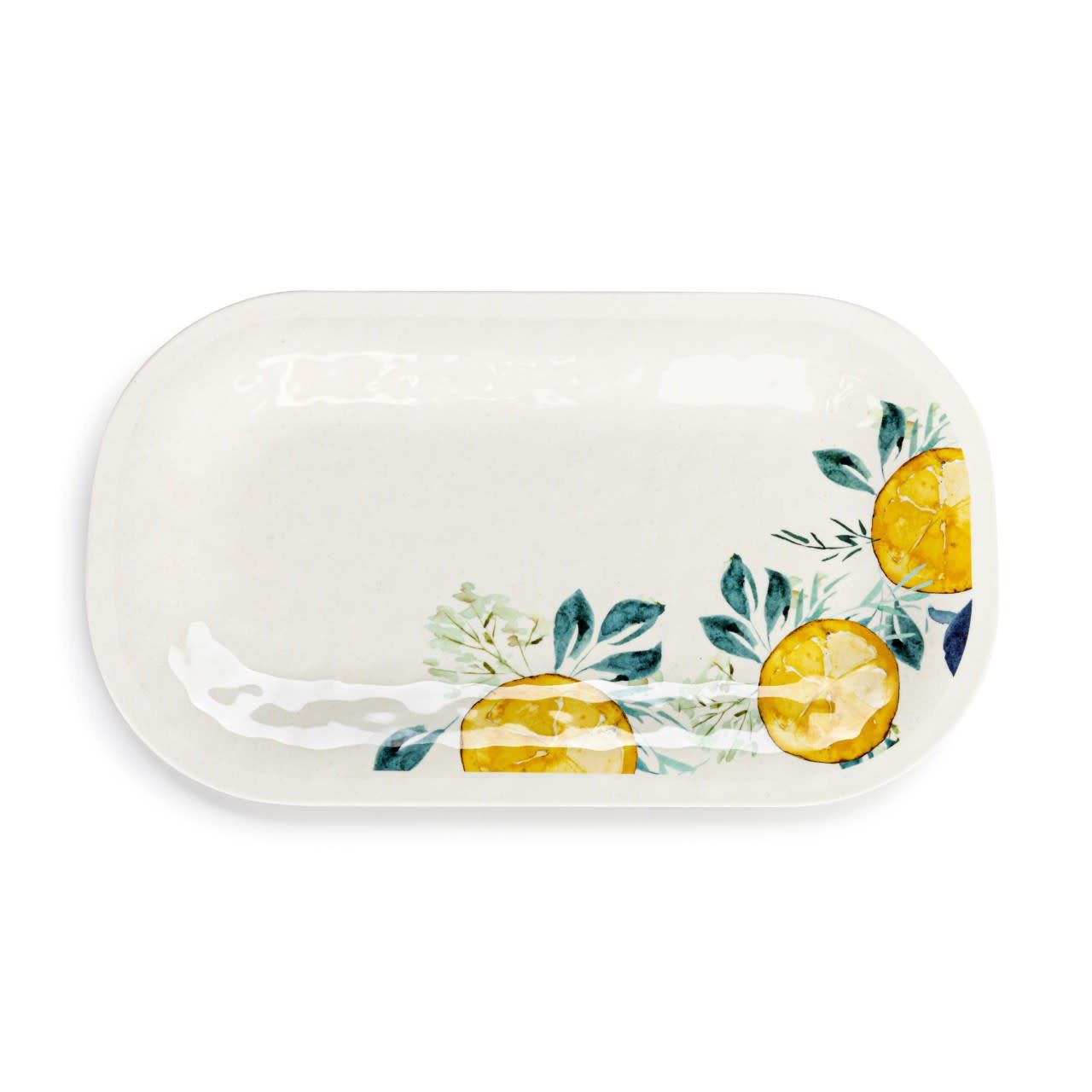 New Lemons Medium Melamine Rectangular Platter