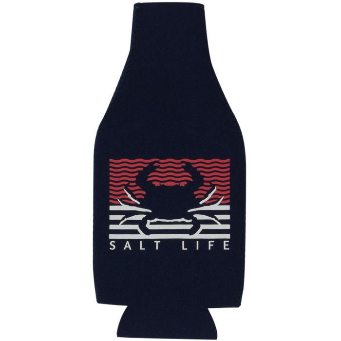 Crabbin&#39; Flag Bottle Holder-Navy