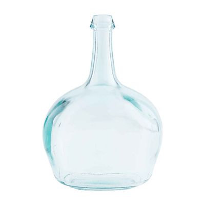 Clear Bottleneck Glass Vase