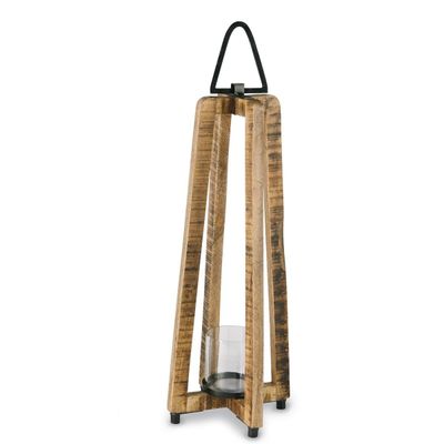 Tall Open-Air Wooden Lantern