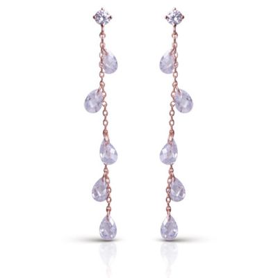 Crystal Teardrop Long Earrings