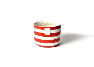 Red Stripe Mini Bowl