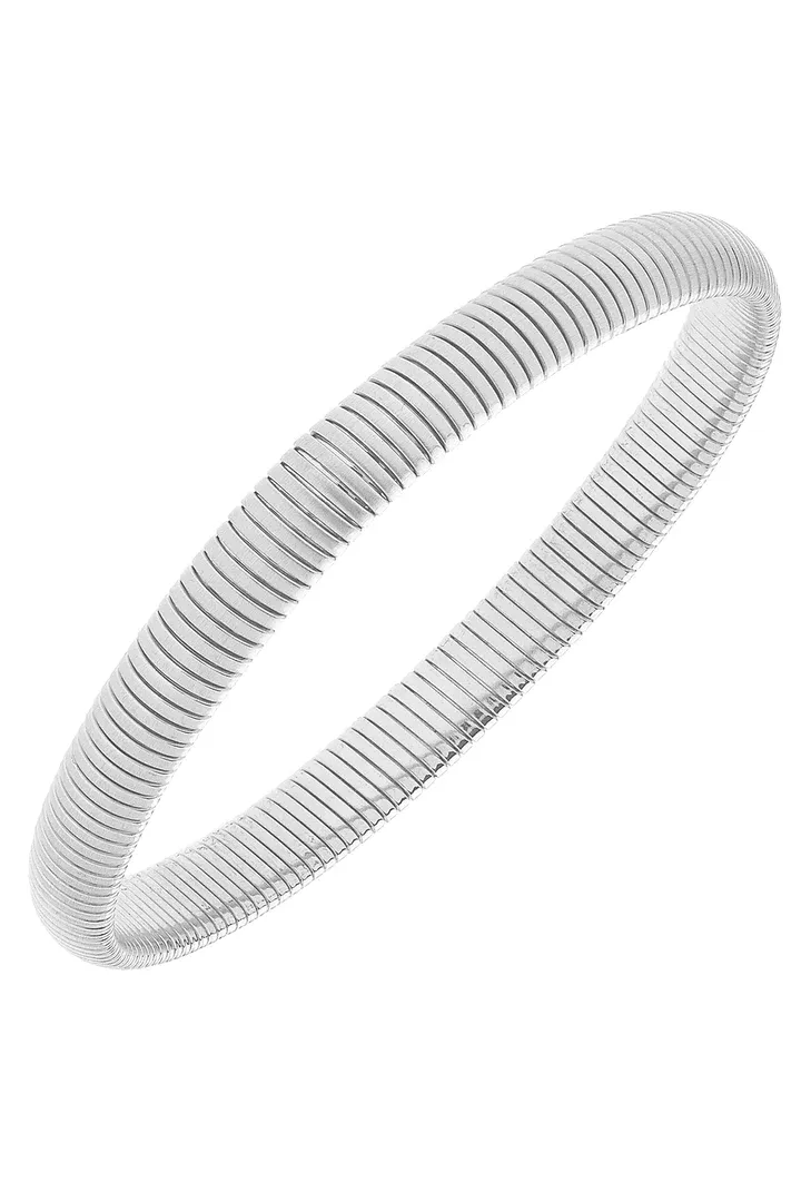 Florence Skinny Watchband Bangle - Silver