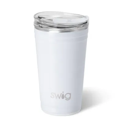 Shimmer Diamond White Party Cup (24oz)
