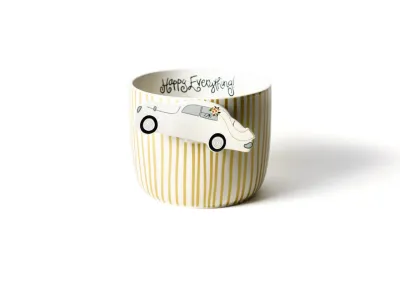 Gold Stripe Mini Happy Everything Bowl