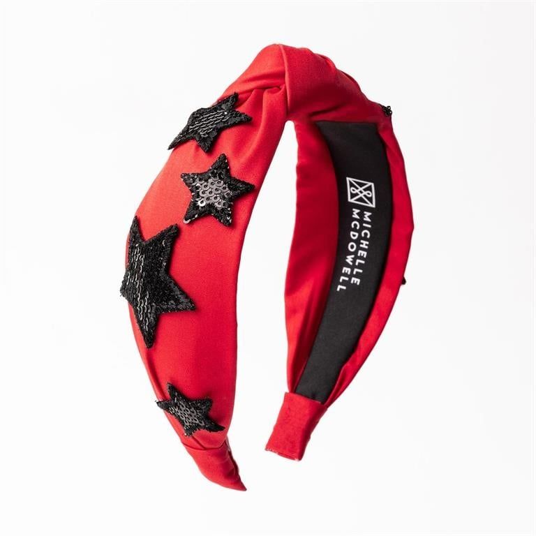 Headband - Emma Red &amp; Black