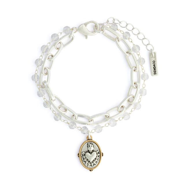 Sacred Heart Bracelet -Silver