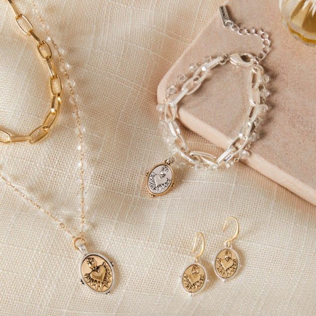 Sacred Heart Bracelet -Silver