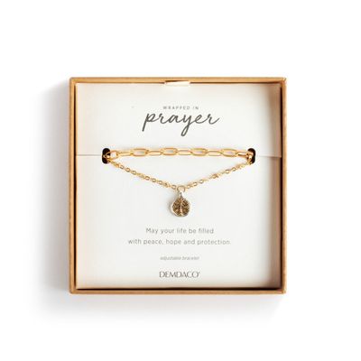 Wrapped In Prayer Layer Bracelet-Gold