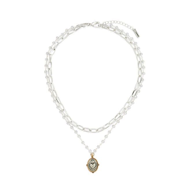 Sacred Heart Necklace - Silver