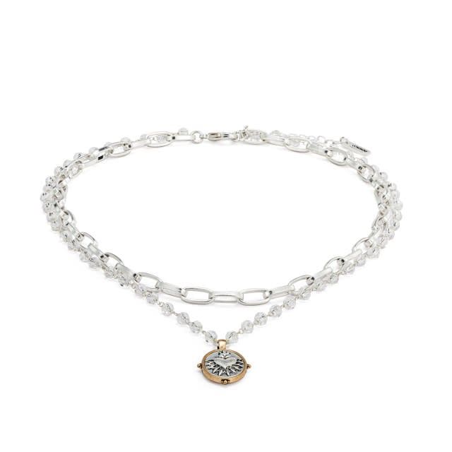 Sacred Heart Necklace - Silver