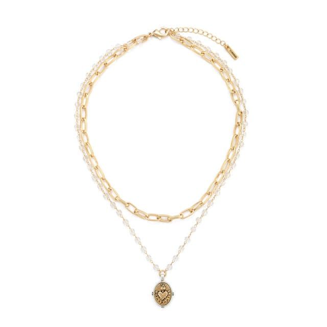 Sacred Heart Necklace - Gold