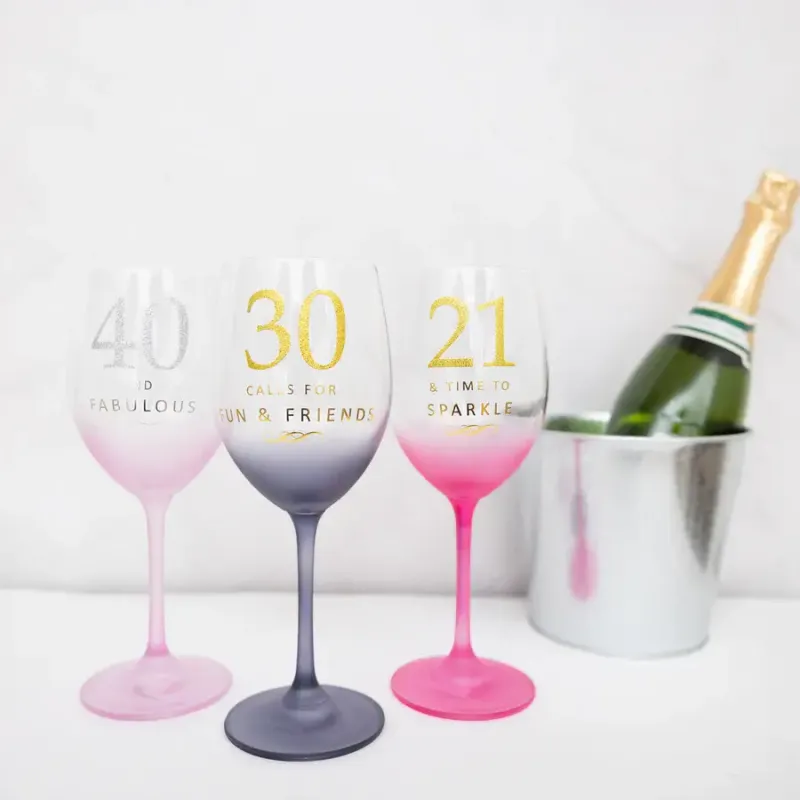 40 Gift Boxed 19 oz Crystal Wine Glass