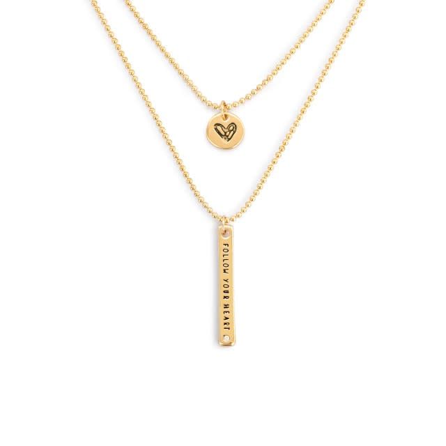 Layered Necklace - Follow Your Heart