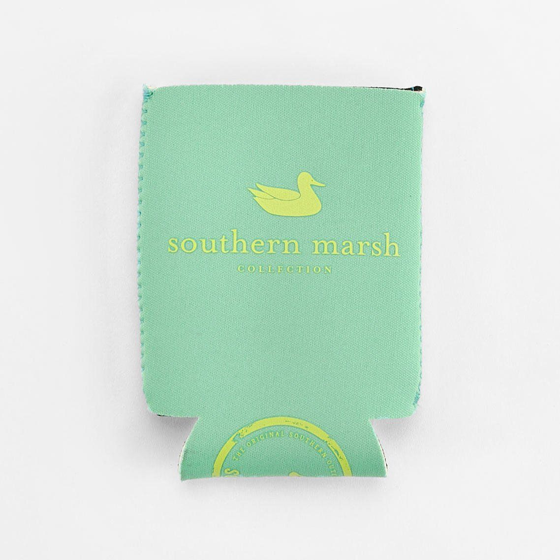 Solid Coozies, Color: Bimini Green with Electric Lime