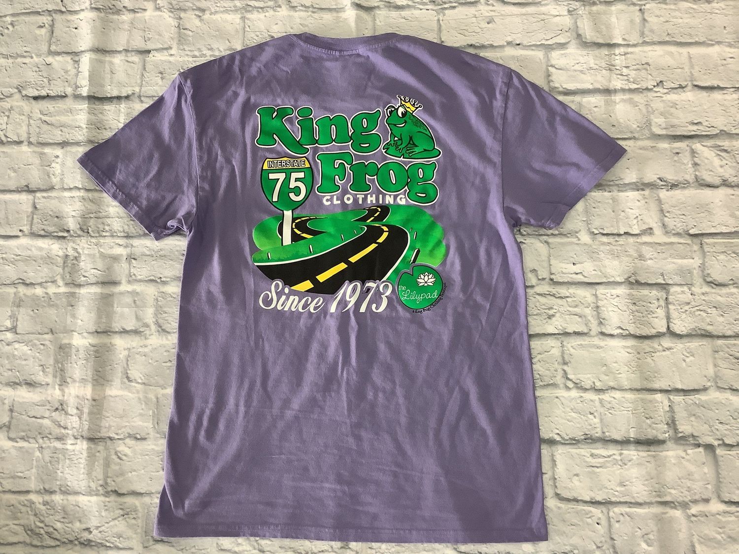 Youth King Frog and Lilypad T-shirt , Color: Amethyst, Size: S