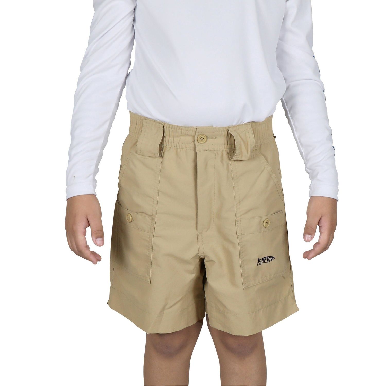 Youth Original Fishing Shorts, Size: 20, Color: Khaki