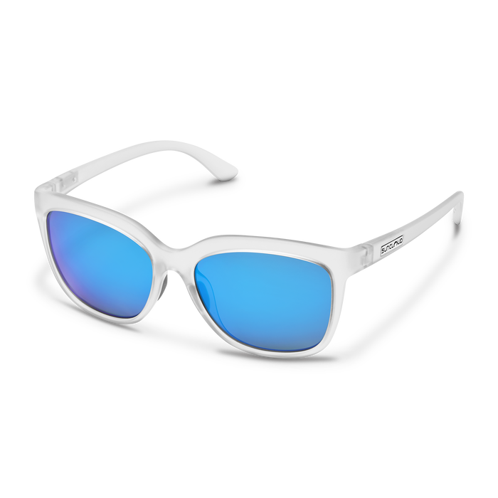 Sunnyside, Frame Color: Matte Crystal, Lens Color: Polarized Blue Mirror