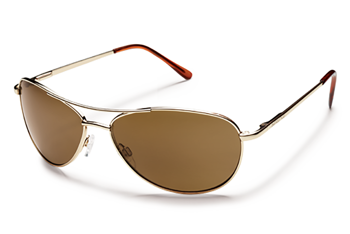 Patrol, Frame Color: Gold, Lens Color: Polarized Brown Mirror