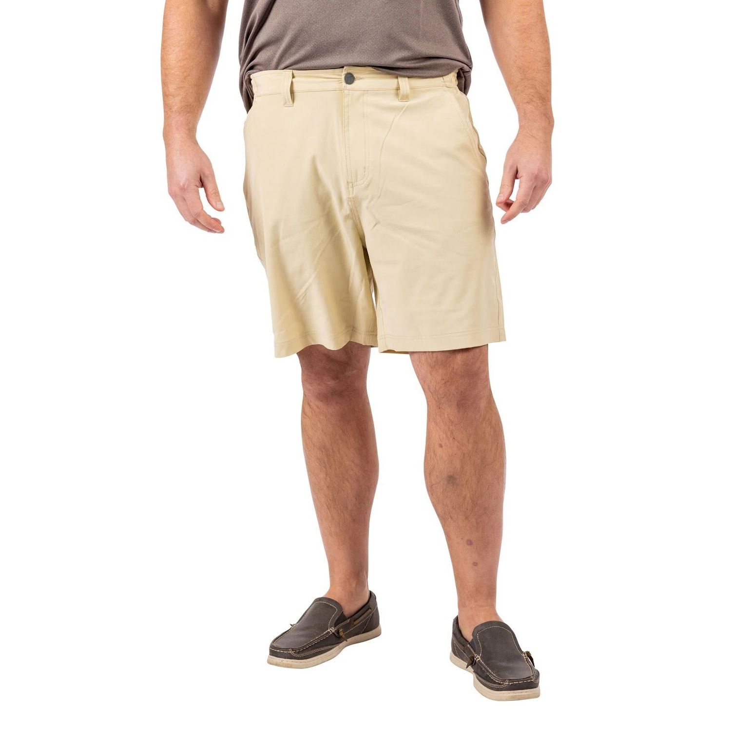 Everyday Hybrid Short 2.0, Color: Heather Khaki, Size: S