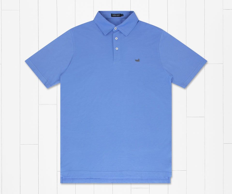 MarshLUX Mangrove Pique Polo , Color: French Blue, Size: S