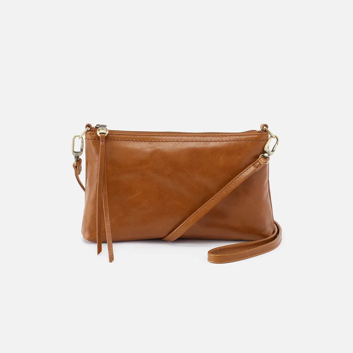 Darcy Crossbody - Polished Leather, Color: Truffle