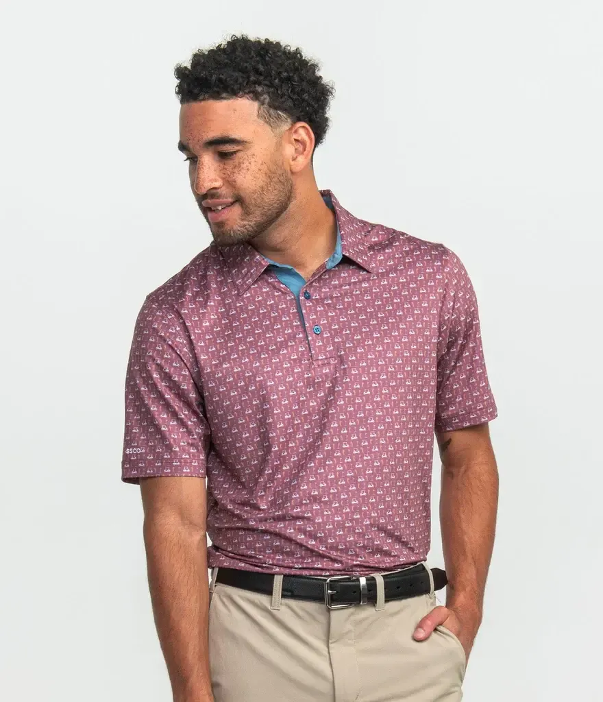 Perfect Round Printed Polo, Color: Perfect Round, Size: S