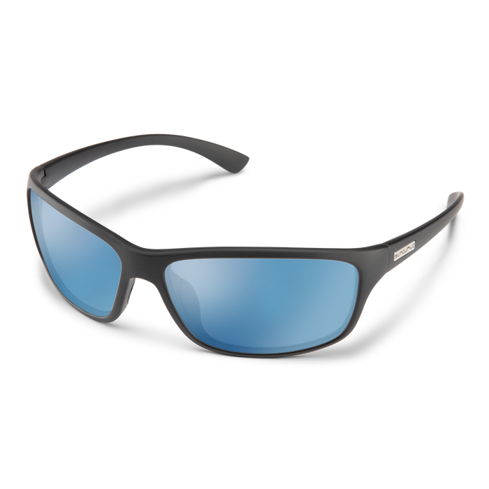 Sentry, Frame Color: Matte Black, Lens Color: Polarized Blue Mirror