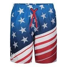 Tilt Textured Flag Volley Short, Color: White, Size: YSM