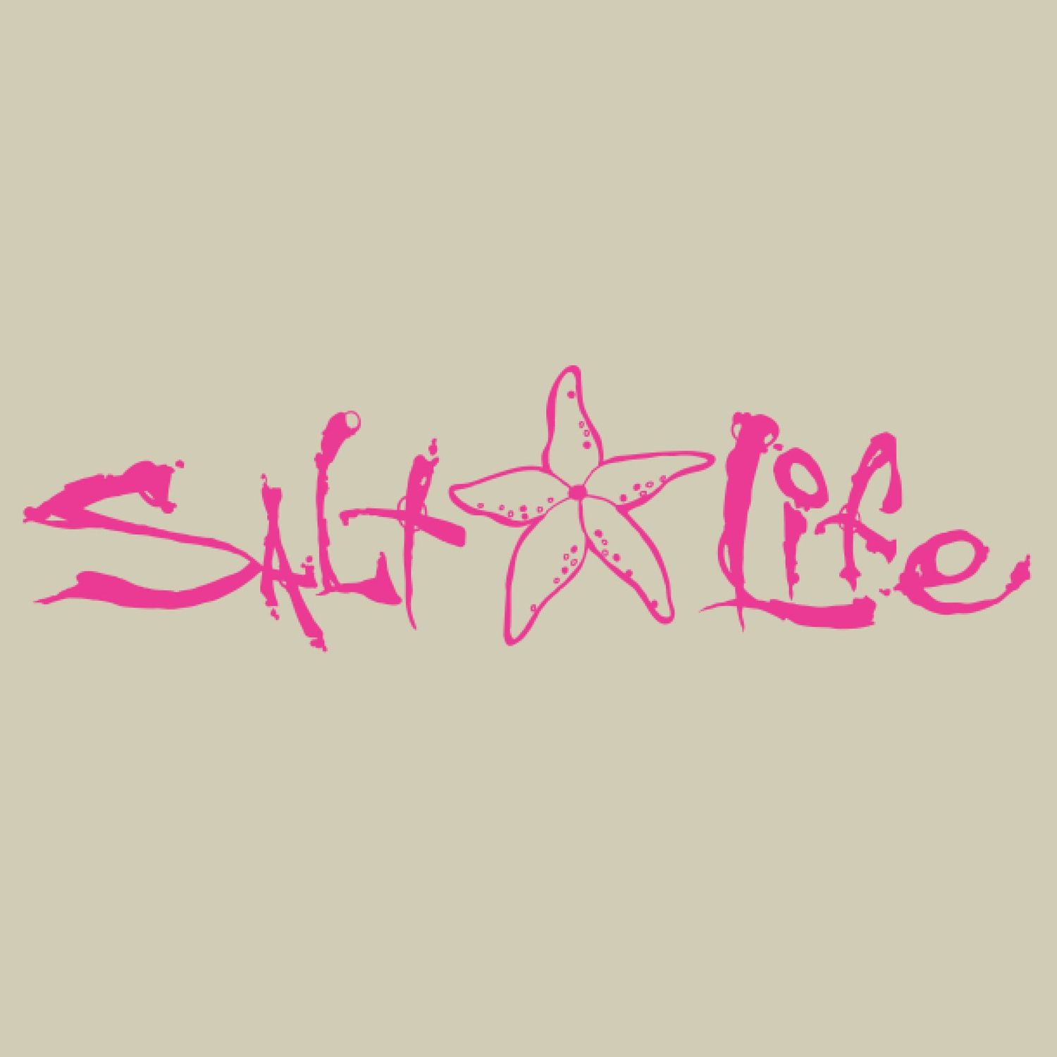 Signature Starfish Medium Decal, Color: Pink