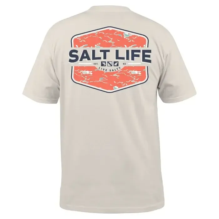 Tactical Camo Short Sleeve Pocket Tee, Color: Chalk, Size: S