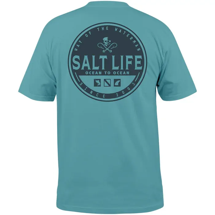 Ocean to Ocean Short Sleeve T-Shirt, Color: Sea Green, Size: S